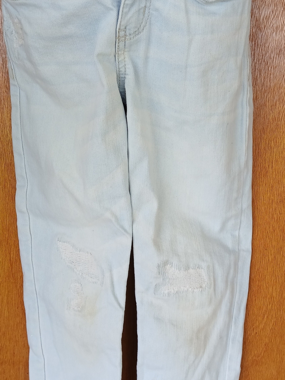 Kids Light Blue Distressed Jeans
